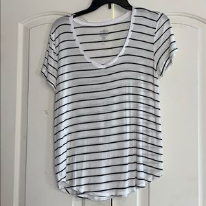 Striped V-Neck